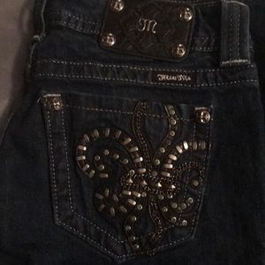 Miss Me Jeans Straight 29x30 Fluer De Lis